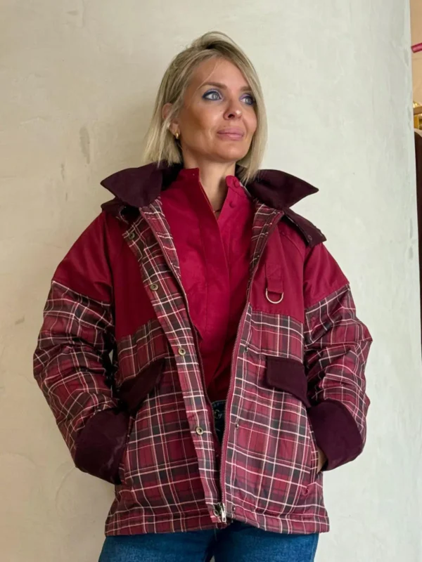 Chaqueta de Cuadros Roja Edimburgo