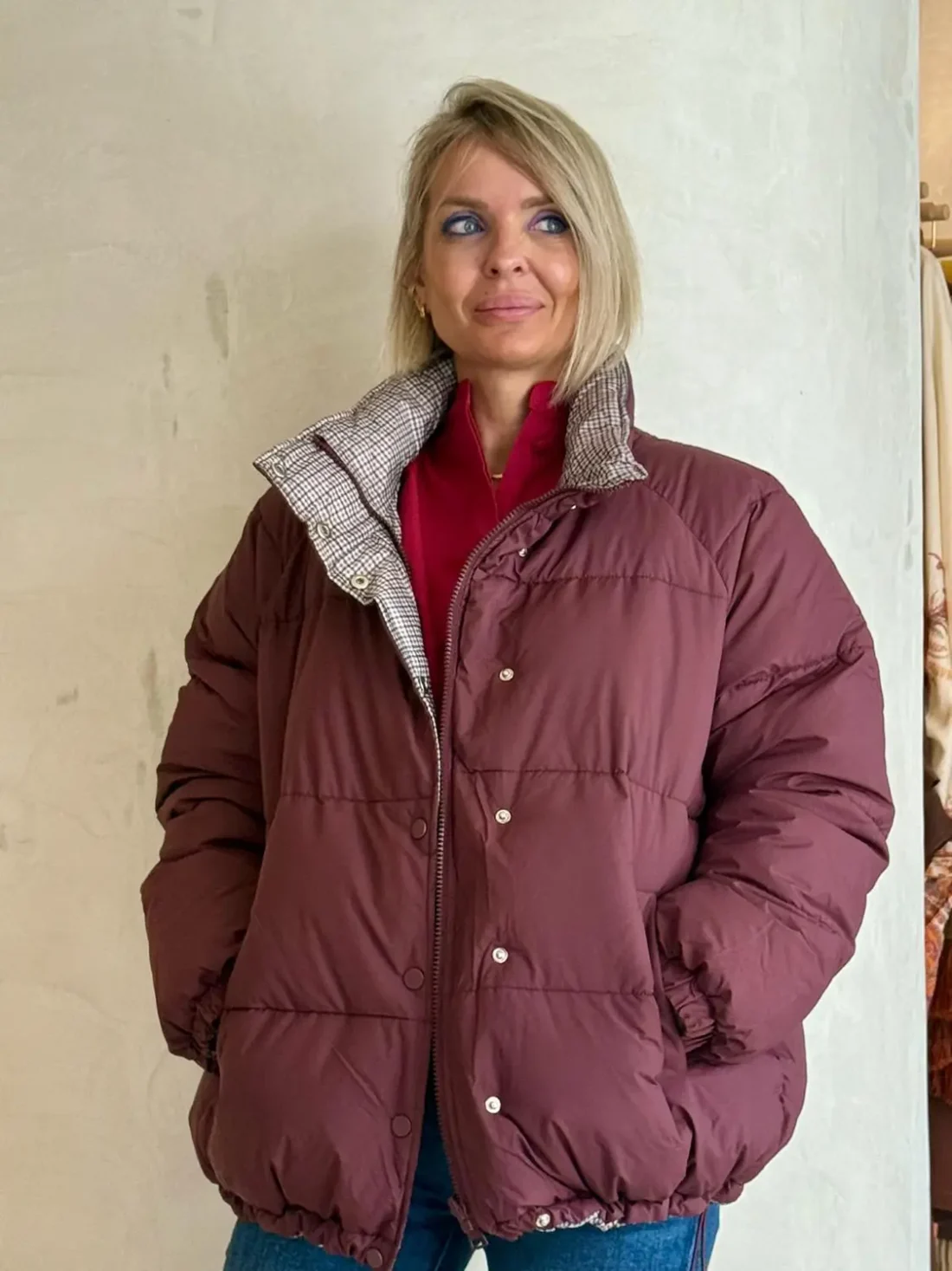 Plumas Reversible Granate