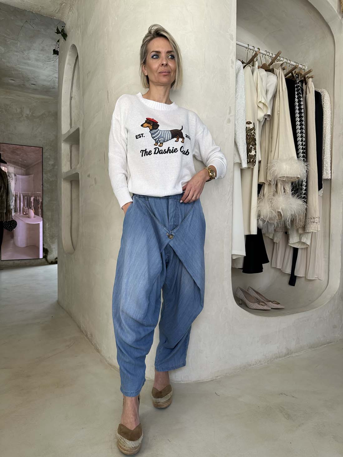 Pantalón vaquero de corte holgado