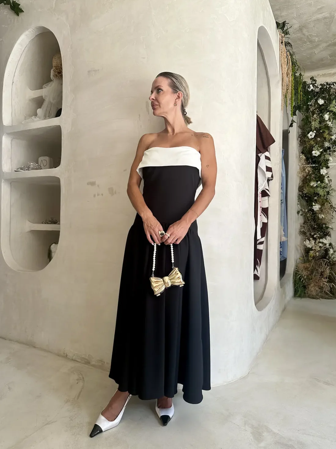 Vestido París negro y blanco