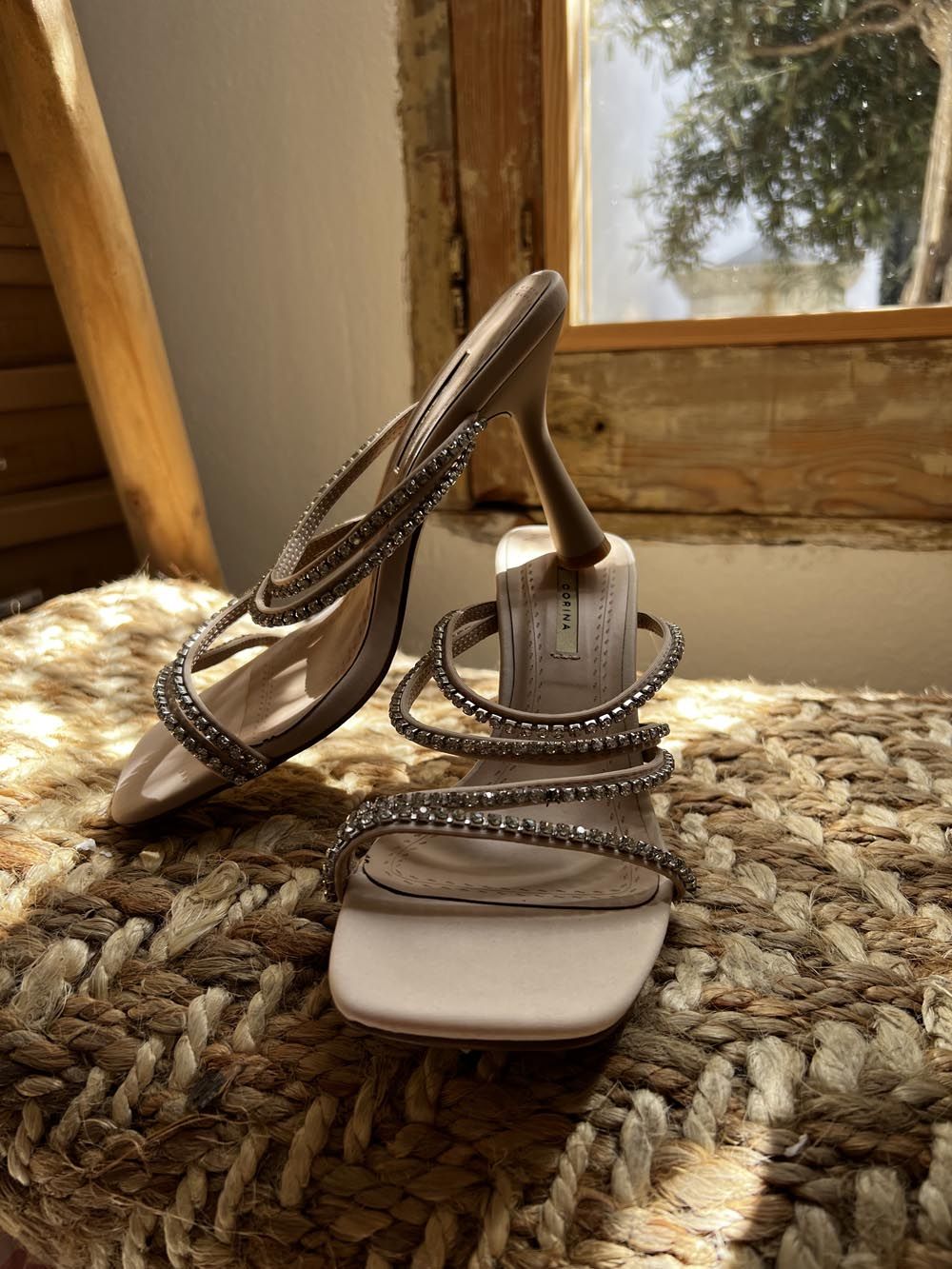 sandalias diamantes