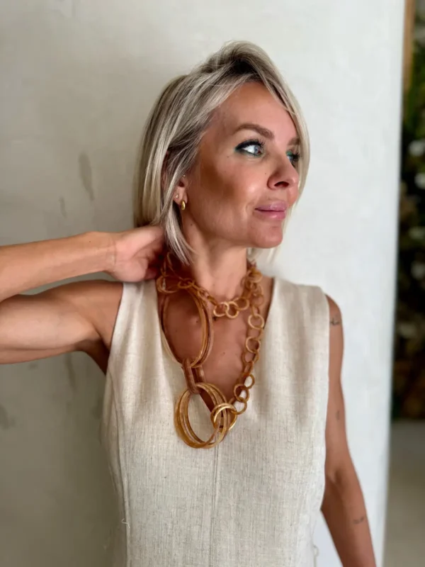 Maxi Collar de Eslabones Orgánicos Palermo