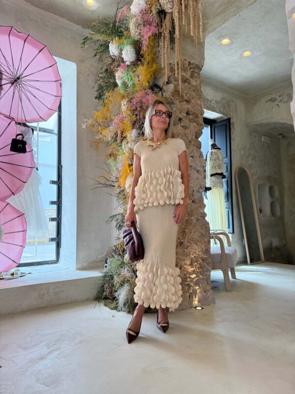Conjunto Beige de Volantes Copenhague