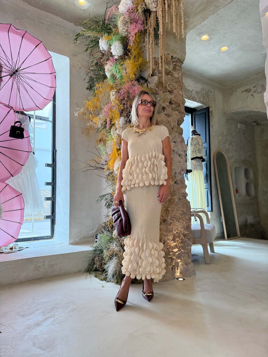 Conjunto Beige de Volantes Copenhague