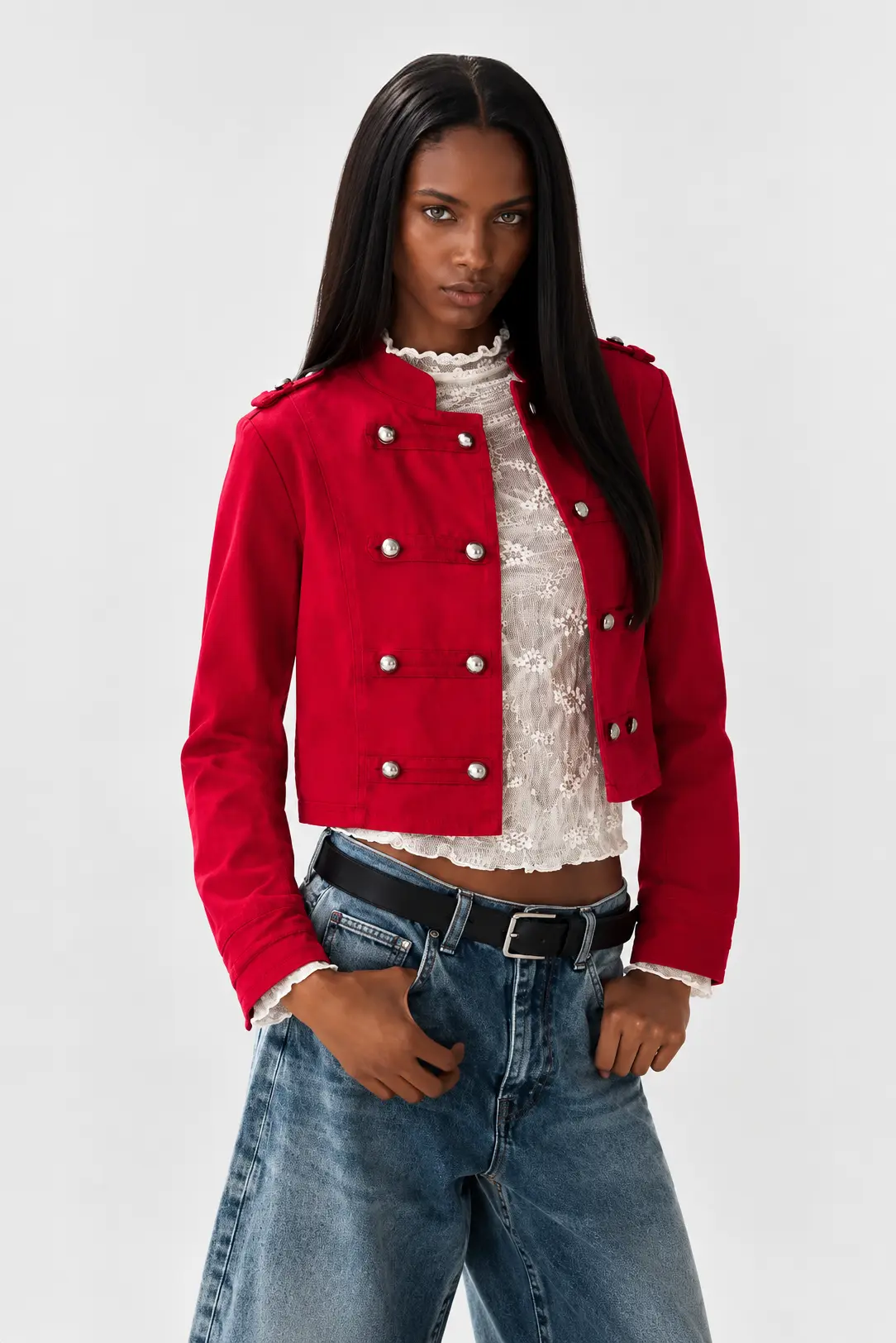 chaqueta-militar-roja