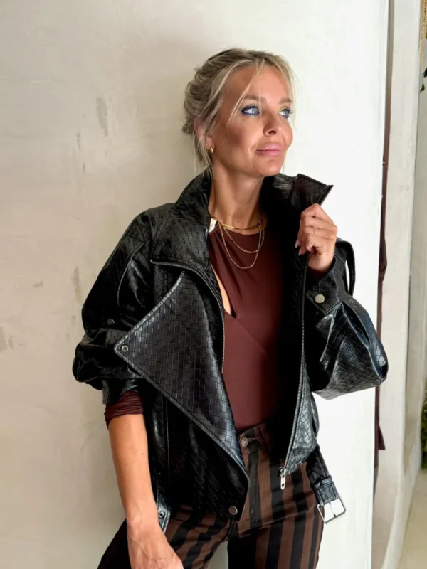 Chaqueta Efecto Piel Trenzada Berlín